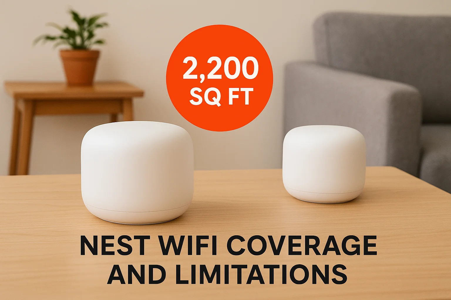 Nest Wifi coverage and limitations